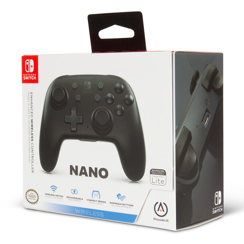 Kontroler bezprzewodowy POWERA Enhanced Wireless Controller NANO Czarny do Nintendo Switch