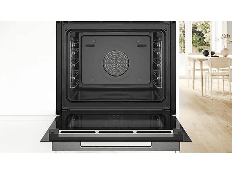 Bosch HSG7361B1 Dampfbackofen mit Sprachsteuerung (71 l, Schwarz, 594 mm breit, A+) — Foto 4 von 5