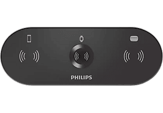 PHILIPS DLP9230NB 3ü 1 Arada Kablosuz Hızlı Şarj Standı Siyah