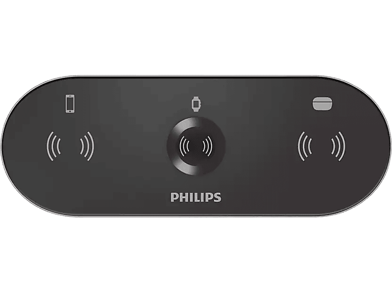 PHILIPS DLP9230NB 3ü 1 Arada Kablosuz Hızlı Şarj Standı Siyah