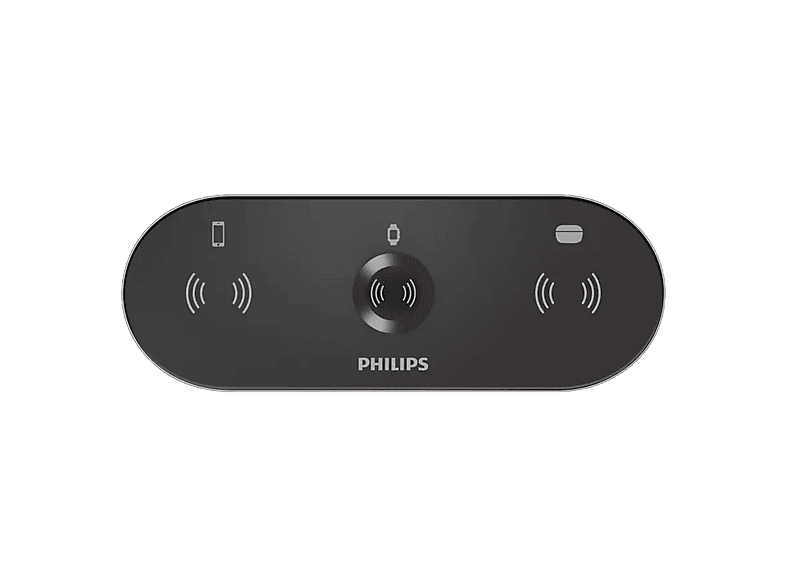 PHILIPS DLP9230NB 3ü 1 Arada Kablosuz Hızlı Şarj Standı Siyah_0