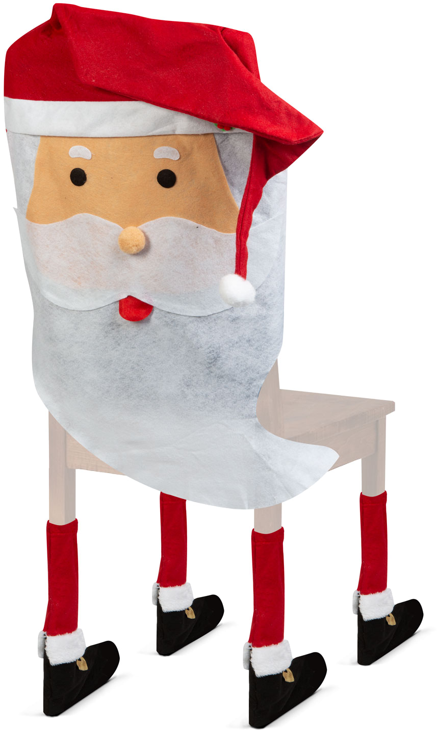 FAMILY CHRISTMAS Karácsonyi székdekor lábbal, Mikulás, 47 x 75 cm (58736A)