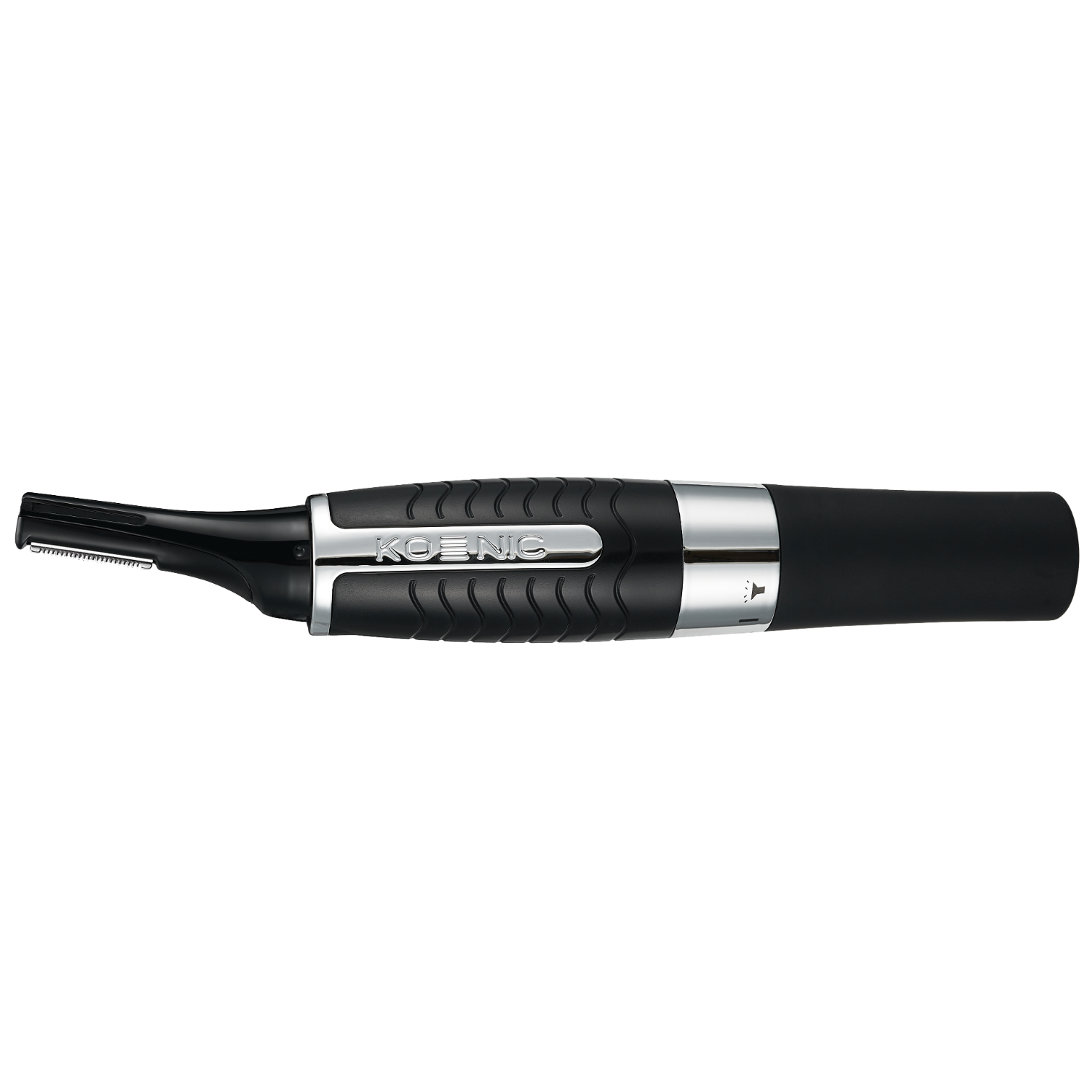 Een zwarte en zilveren detailtrimmer voor grooming.