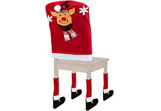 FAMILY CHRISTMAS Karácsonyi székdekor lábbal, Rénszarvas, 50 x 60 cm (58737C)