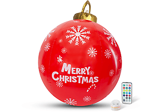 FAMILY CHRISTMAS Felfújható RGB LED-es  karácsonyi gömb, 60 cm (58740E)