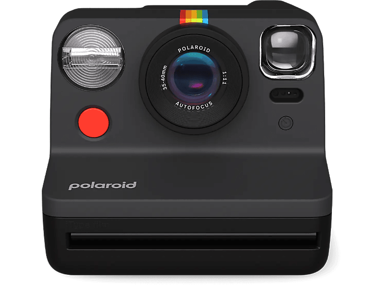 Cámara instantánea  Polaroid Now Generation 2, Flash preciso, Exposición  doble, Batería recargable, Negro