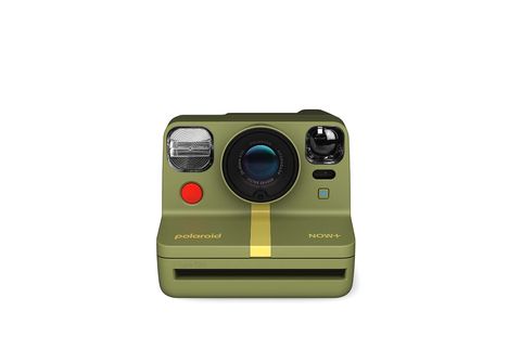 Cámara instantánea  Polaroid Now+ 2ª Generation, Enfoque automático,  Montura trípode, Kit lentes colores, Verde