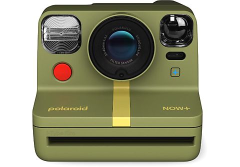 Cámara instantánea - Polaroid Now+ 2ª Generation, Enfoque automático, Montura trípode, Kit lentes colores, Verde