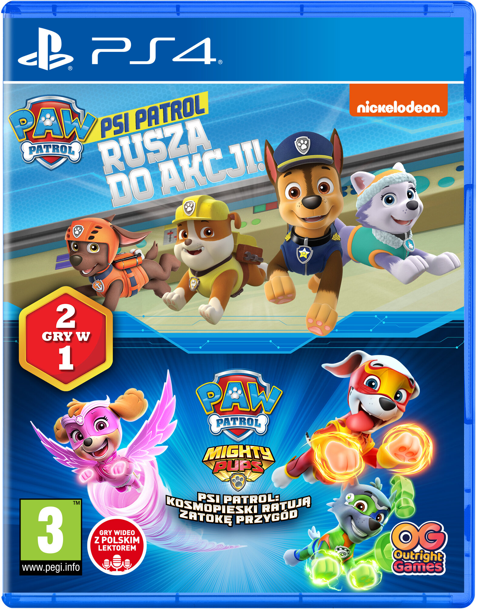 Gra PS4 Psi Patrol: 2 gry w 1