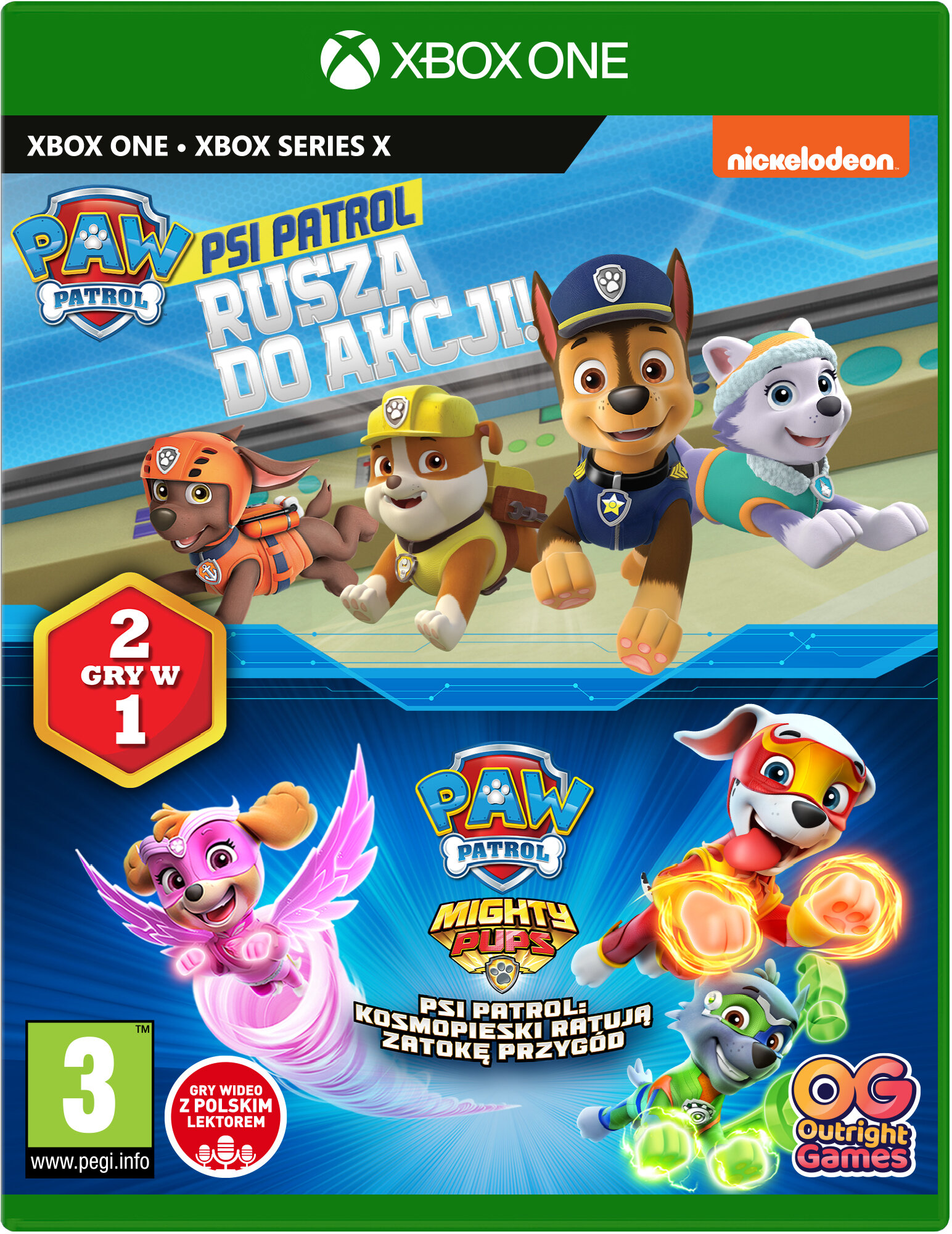 Gra Xbox One Psi Patrol: 2 gry w 1
