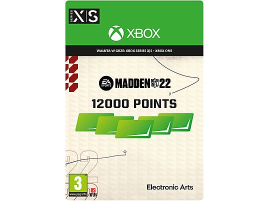 E-KOD Doładowanie Xbox MADDEN NFL 22 12000 Points