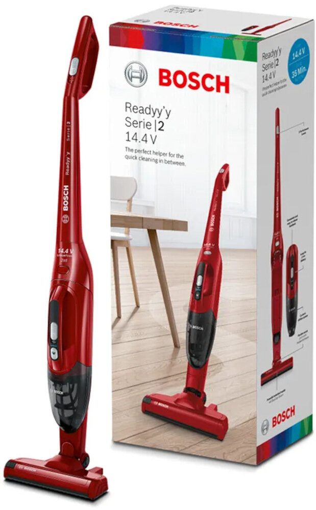 Odkurzacz bezprzewodowy BOSCH BBHF214R Readyy\'y Serie 2