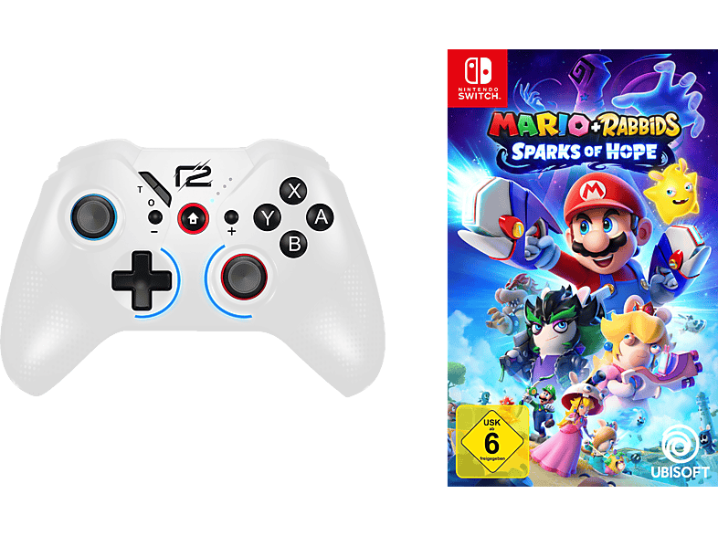 für GAMING + Pad Nintendo Wireless of Switch Hope Sparks X Pro Mario Rabbids + Nintendo NSW 2 Switch Mehrfarbig Hardbundle READY