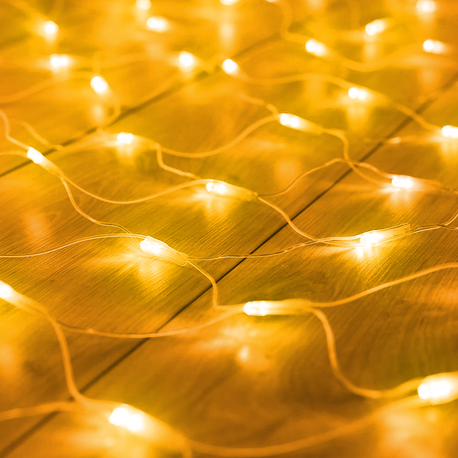 FAMILY DECOR LED-es fényháló távirányítóval, 1,5 x méter, 100 LED, melegfehér (58908A)