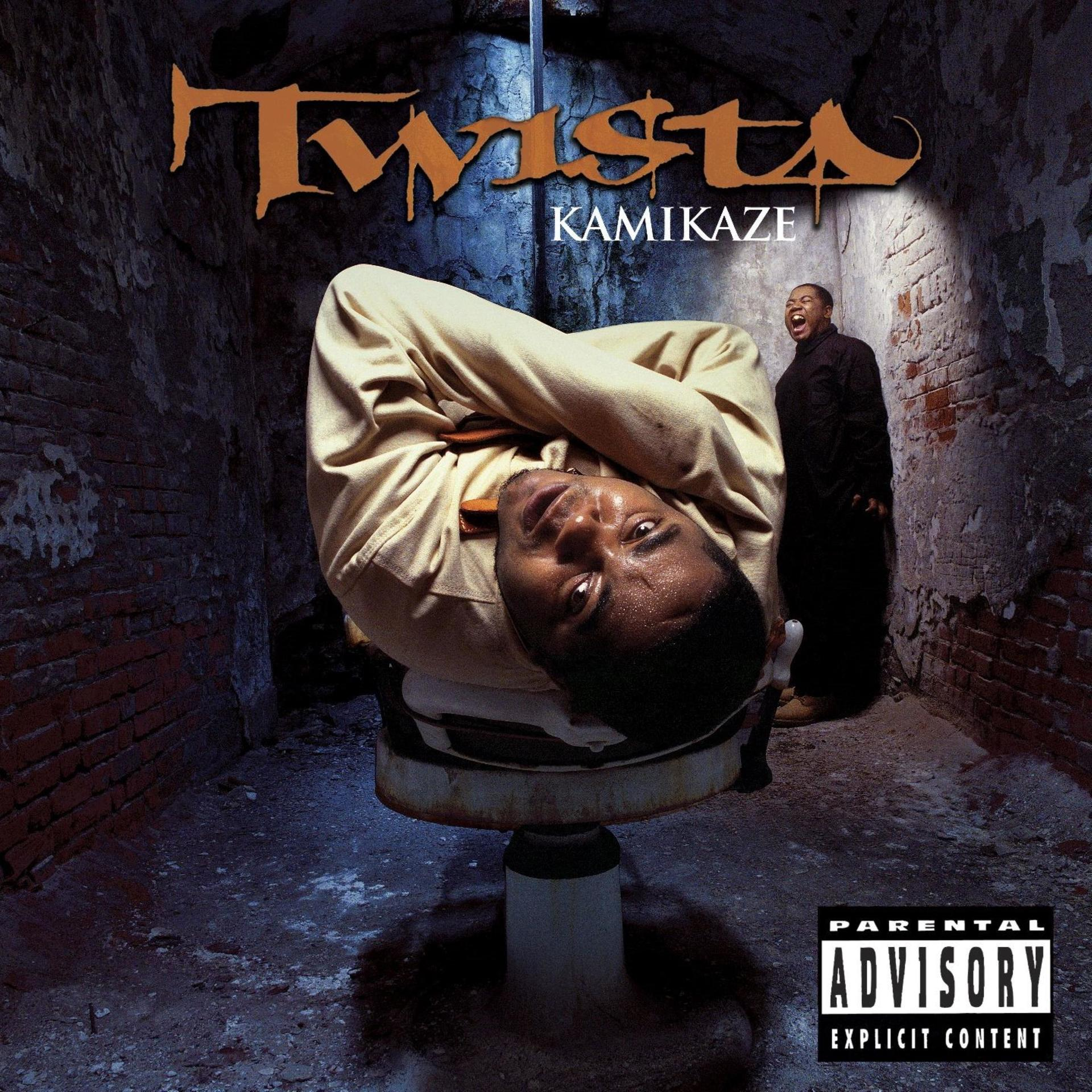 Twista album borítója: Egy kényszerzubbonyos férfi egy széken ül; egy másik férfi sikít.