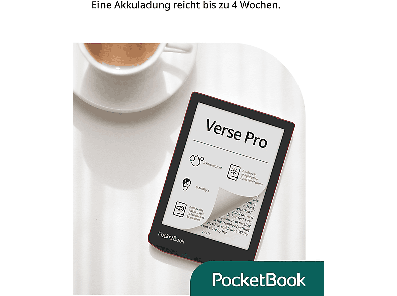Thumbnail - POCKETBOOK Verse Pro, Passion Red (DACH-Version) 16 GB eReader
