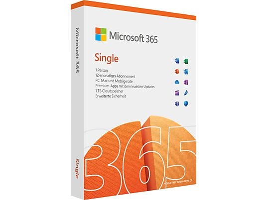 Microsoft 365 Single - PC/MAC - Allemand