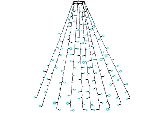 FAMILY DECOR LED karácsonyfa, 1,9 méter, 120 LED, hidegfehér,  (58931)