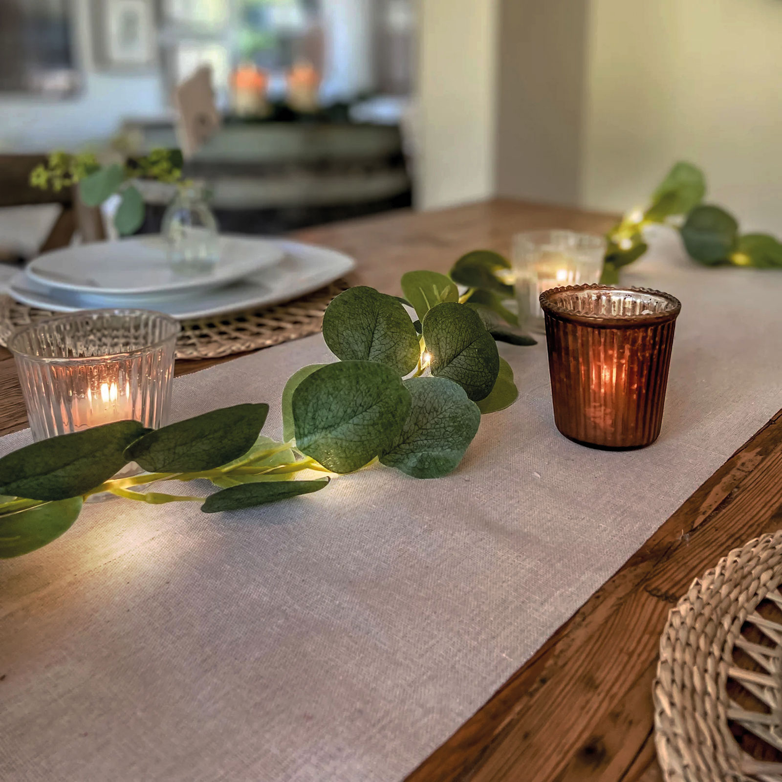 FAMILY CHRISTMAS Karácsonyi LED dekoráció, 20 LED, 2 méter, melegfehér (58934A)