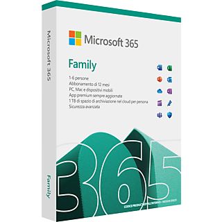 Microsoft 365 Family - PC/MAC - italiano