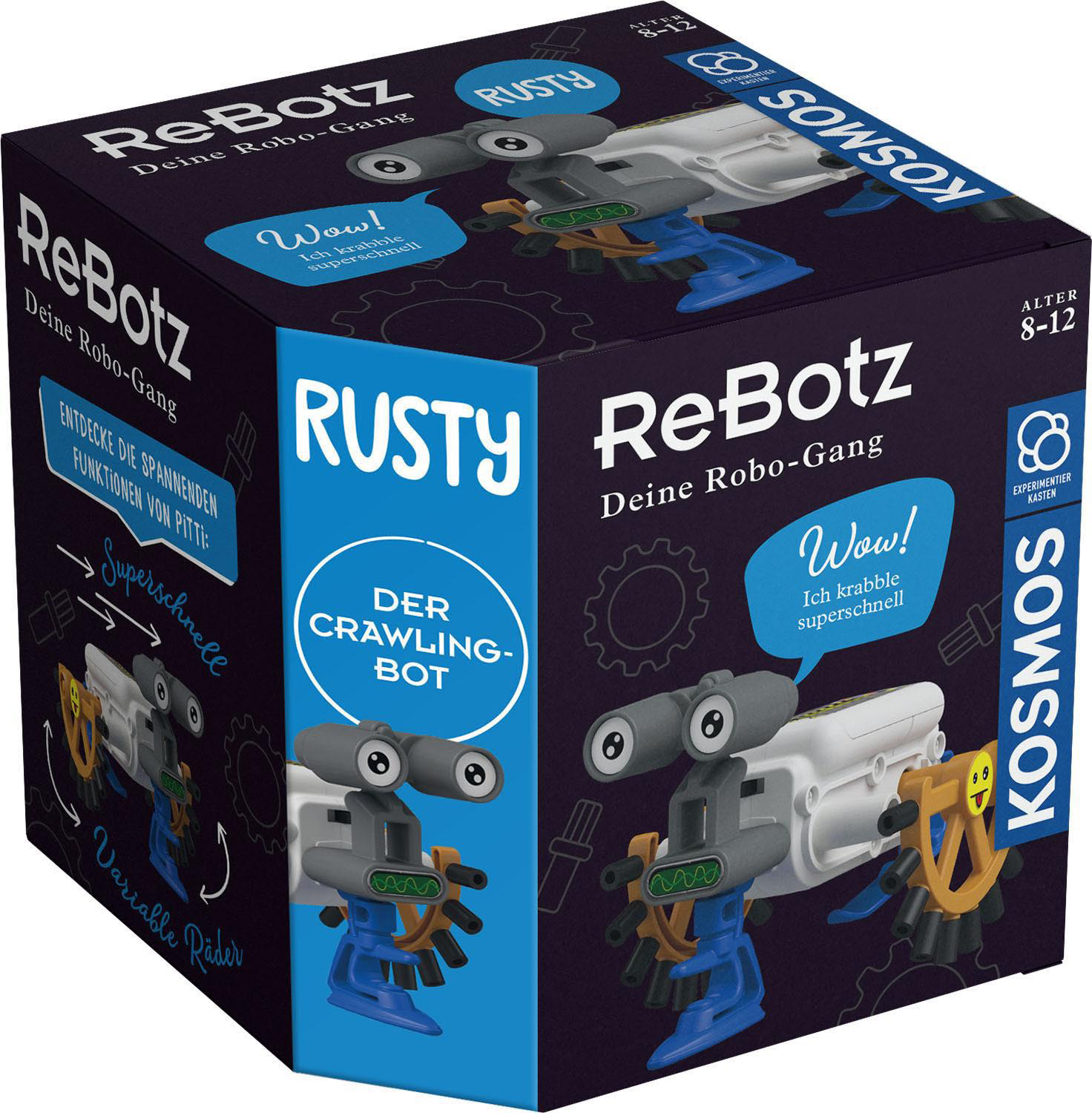 Crawling-Bot Mehrfarbig ReBotz Spielzeug-Roboter, der KOSMOS Rusty -