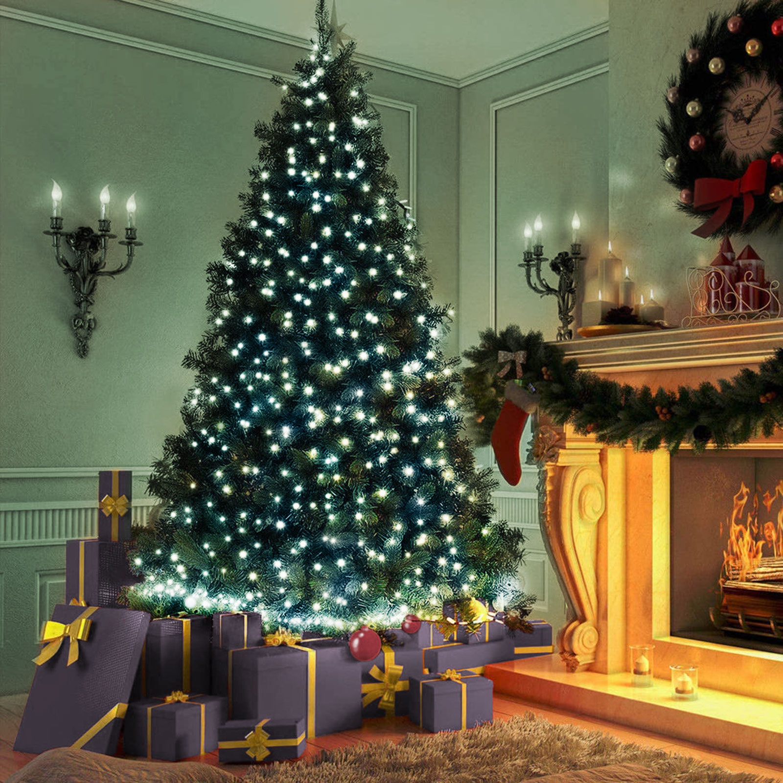 FAMILY DECOR LED-es fényfüzér, 5,2 méter, 50 LED, hidegfehér (58900B)