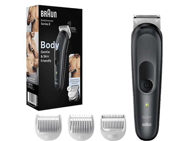 PHILIPS Bodygroom Series 3000 BG3010/15 / Afeitadora corporal con 1  peine-guía