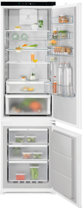 ELECTROLUX ENP7MD19S beépíthető kombinált hűtőszekrény MultiSpace, TwinTech, NoFrost(Multiflow)
