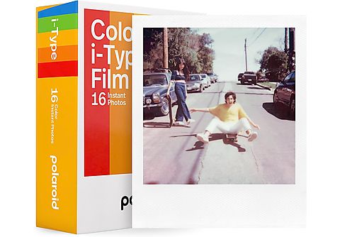 Película fotográfica - Polaroid Color film, Para cámaras i-Type, Doble pack, 16 unidades