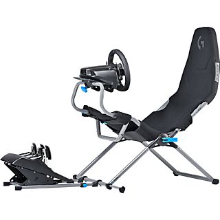 LOGITECH G923 + Playseat® Challenge X - Volante + pedaliera + sedile conducente (Nero)