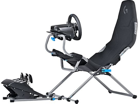 LOGITECH G923 + Playseat® Challenge X - Volante + pedaliera + sedile conducente (Nero)
