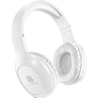 Auriculares inalámbricos - Music Sound Basic, Bluetooth, Autonomía 14h, Tiempo de carga 2h, Blanco