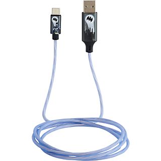 Cable - Nacon BigBen Batman USB A/USB C, Luminoso, 1.2 metros, Azul