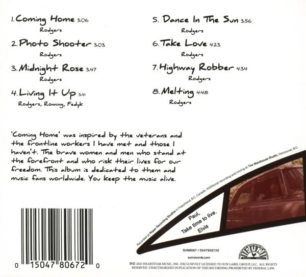 Ein CD-Cover mit Songtiteln und Künstlerinformationen.