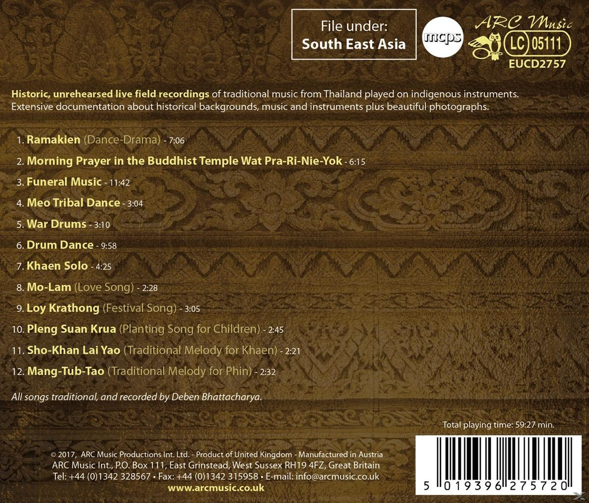 CD-Cover mit Text und einer Titelliste mit Songzeiten. Der Hintergrund ist braun und beige.