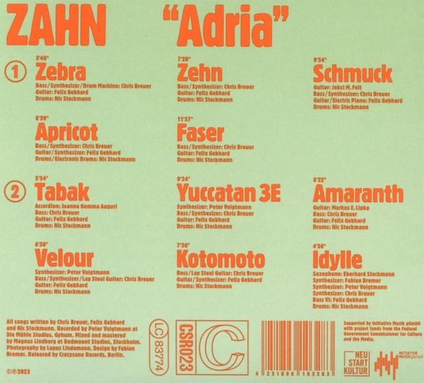 Zahn - Adria  - (CD)