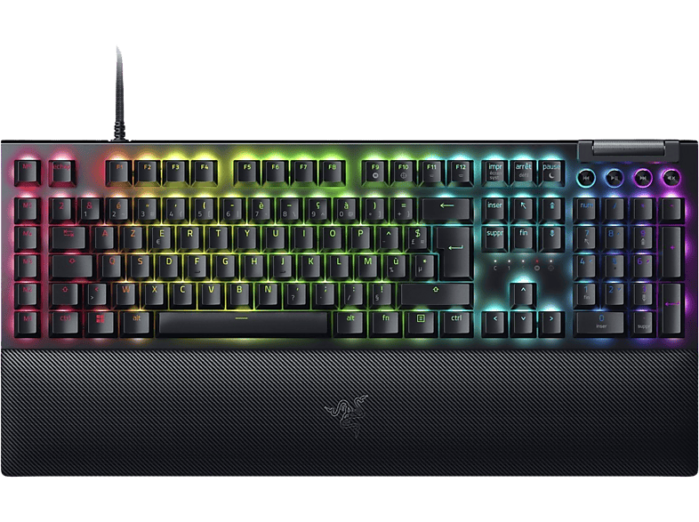 Razer Gaming Toetsenbord Blackwidow V4 Green Switch Azerty Black (rz03-04690500-r3f1)