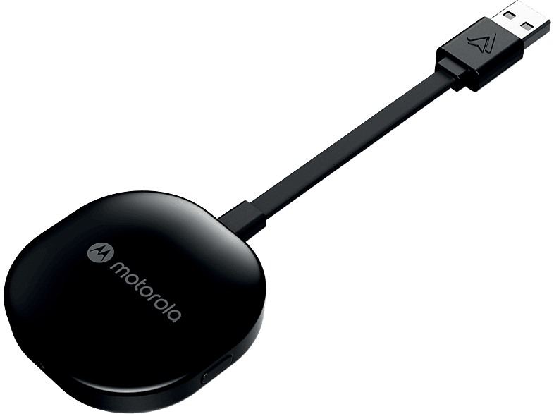 MOTOROLA Moto Android Auto MA1 vezeték nélküli autós adapter, fekete (505537471499)