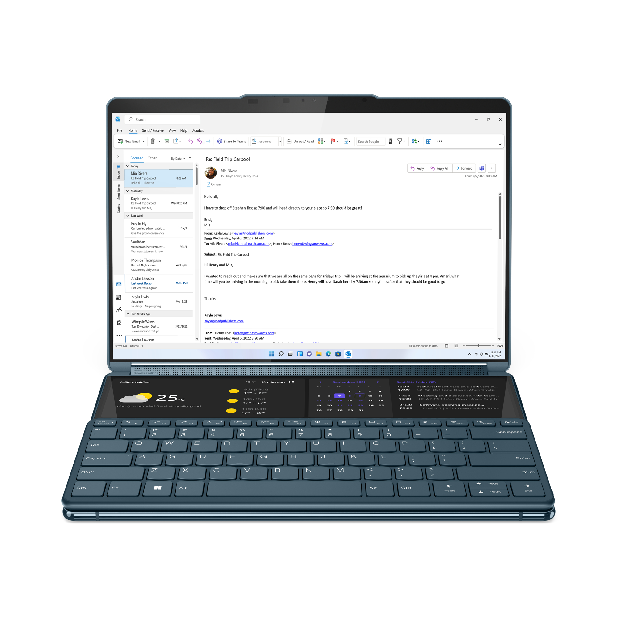 LENOVO Yoga Book 9i - 13,3 Zoll - Intel® Core™ i7 i7-1355U (Evo) - 16 GB - 1 TB - Intel® Iris® Xᵉ - Windows 11 Home