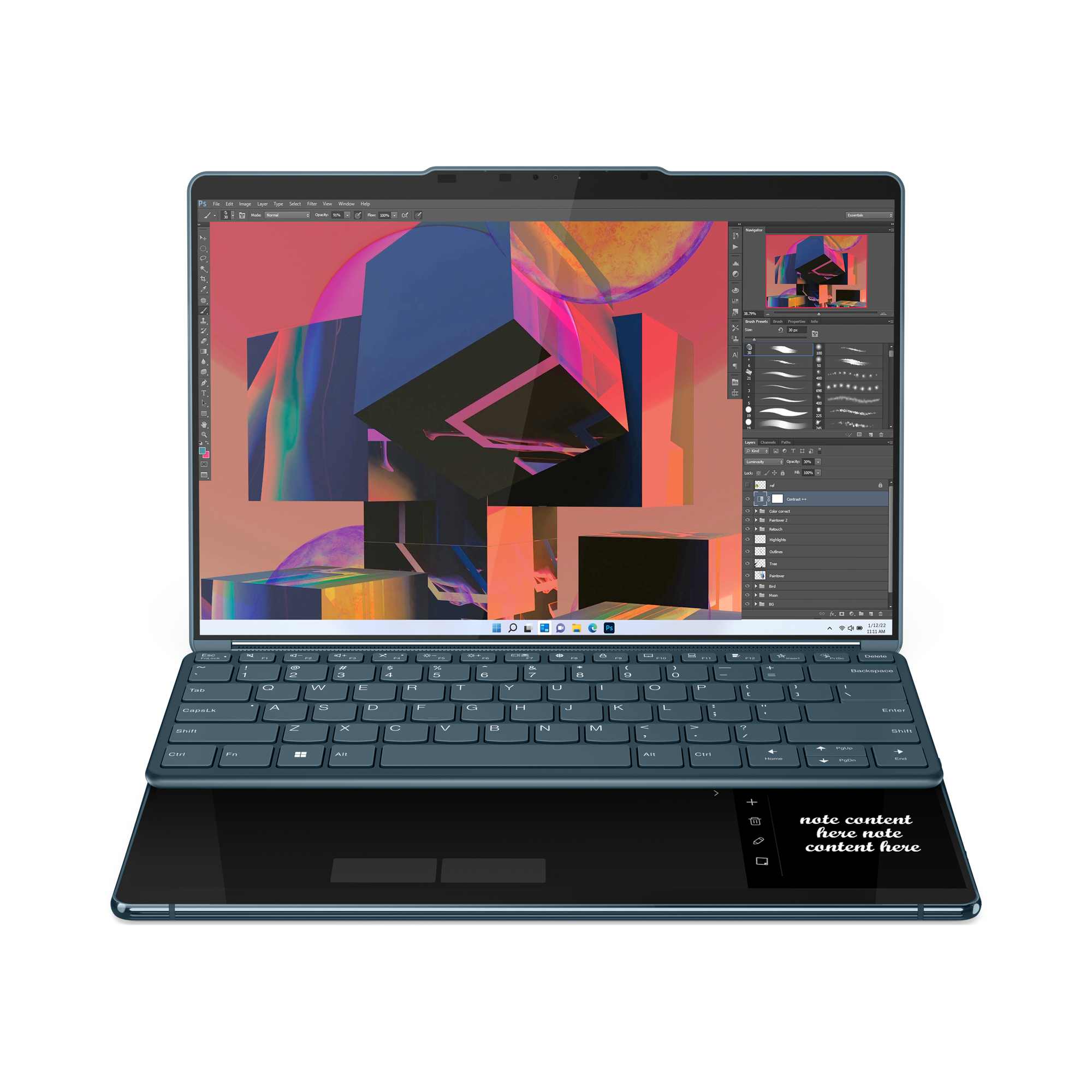 LENOVO Yoga Book 9i - 13,3 Zoll - Intel® Core™ i7 i7-1355U (Evo) - 16 GB - 1 TB - Intel® Iris® Xᵉ - Windows 11 Home
