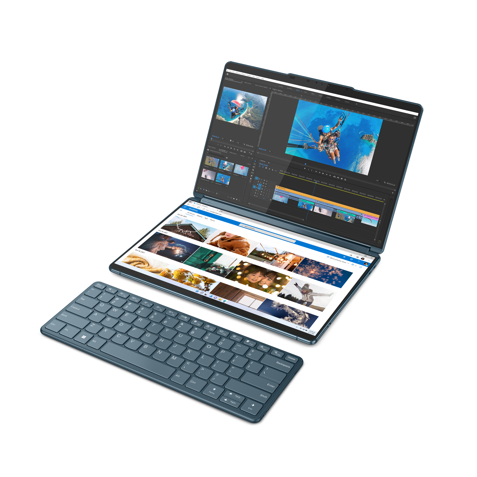 LENOVO Yoga Book 9i - 13,3 Zoll - Intel® Core™ i7 i7-1355U (Evo) - 16 GB - 1 TB - Intel® Iris® Xᵉ - Windows 11 Home