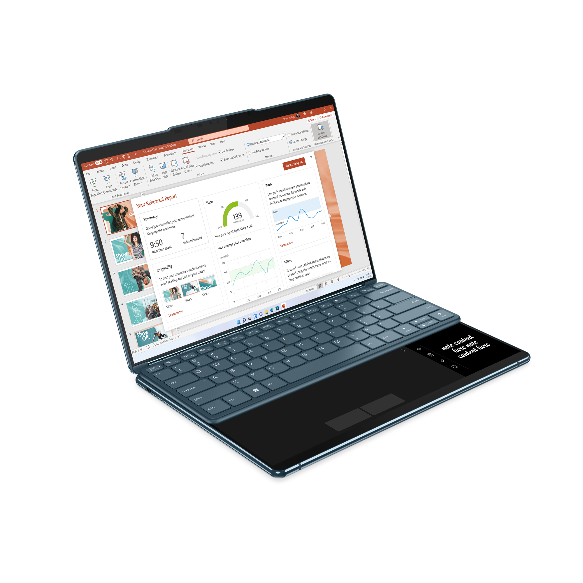 LENOVO Yoga Book 9i - 13,3 Zoll - Intel® Core™ i7 i7-1355U (Evo) - 16 GB - 1 TB - Intel® Iris® Xᵉ - Windows 11 Home
