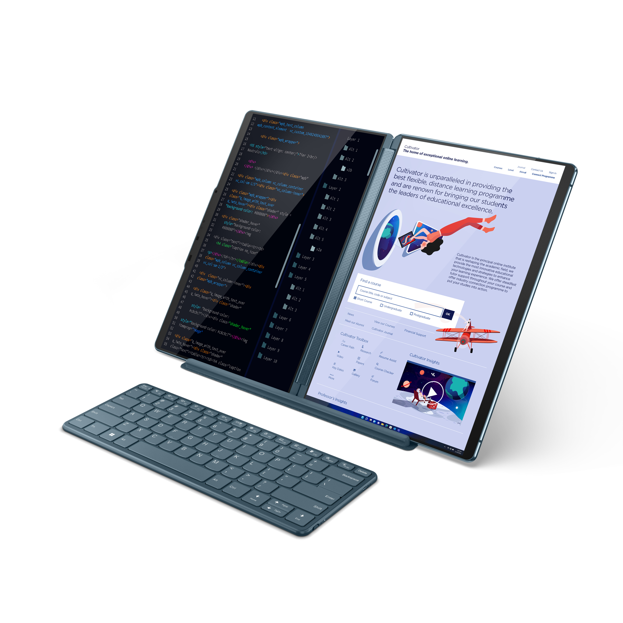LENOVO Yoga Book 9i - 13,3 Zoll - Intel® Core™ i7 i7-1355U (Evo) - 16 GB - 1 TB - Intel® Iris® Xᵉ - Windows 11 Home