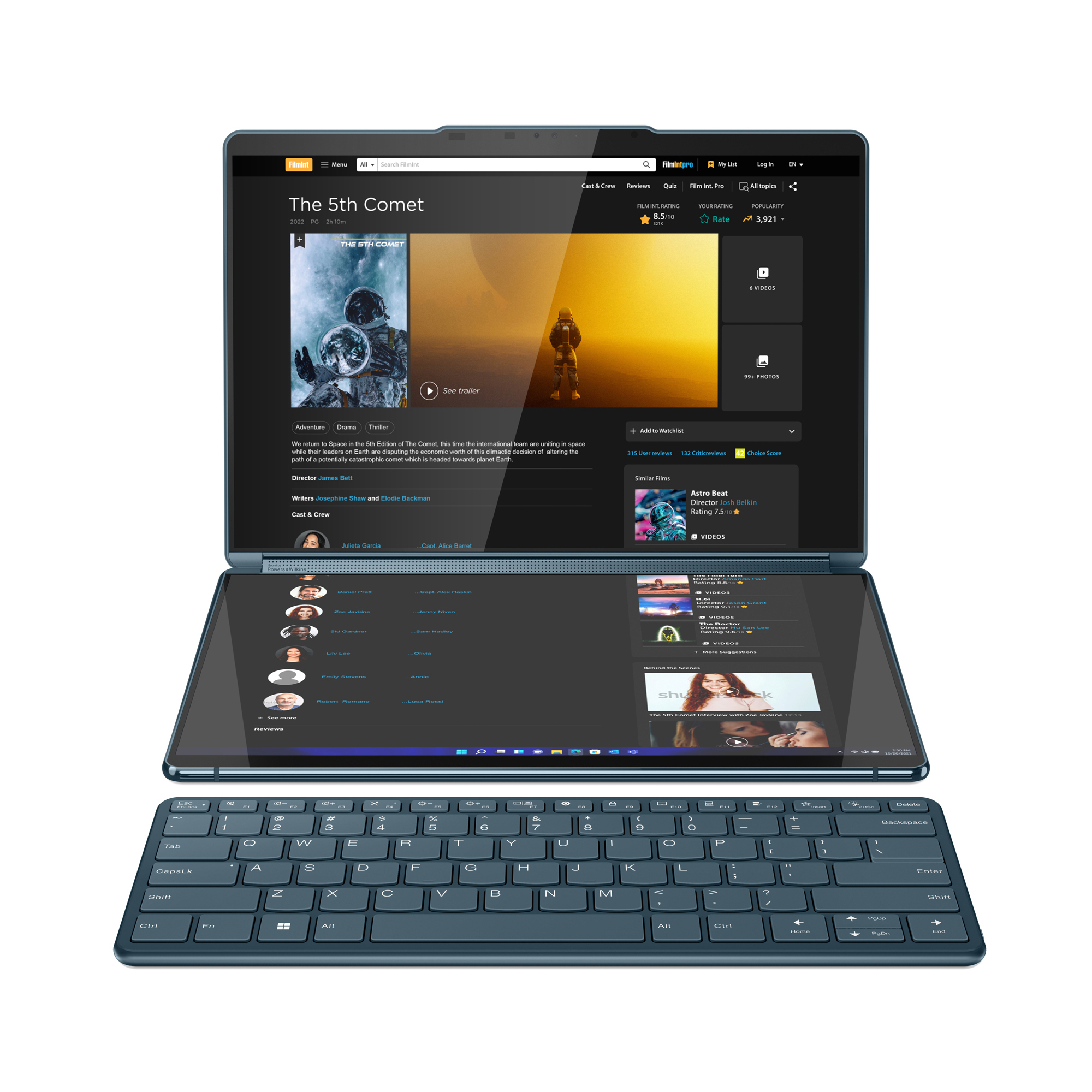 LENOVO Yoga Book 9i - 13,3 Zoll - Intel® Core™ i7 i7-1355U (Evo) - 16 GB - 1 TB - Intel® Iris® Xᵉ - Windows 11 Home
