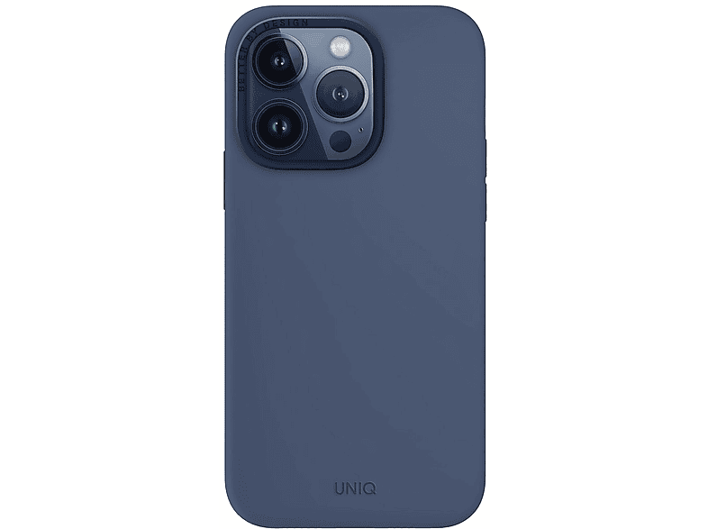 OUTLET Etui - plecki UNIQ Silikonowe etui z MagSafe Lino Hue MagClick do iPhone 15 Pro Max Granatowy