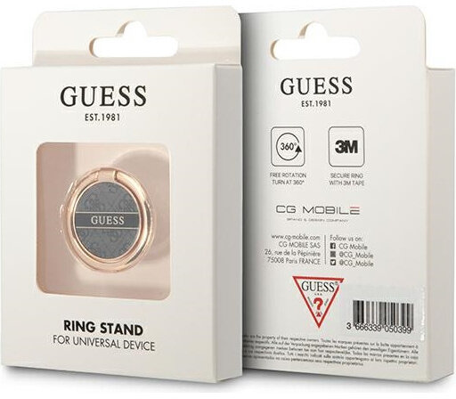 Stojak na pierścień do urządzenia uniwersalnego, marka Guess, białe pudełko.