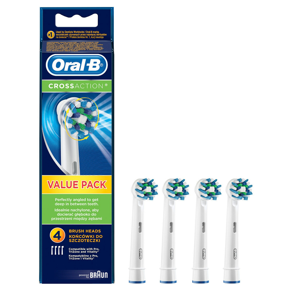 Końcówka do szczoteczki ORAL-B CrossAction EB50 4szt.