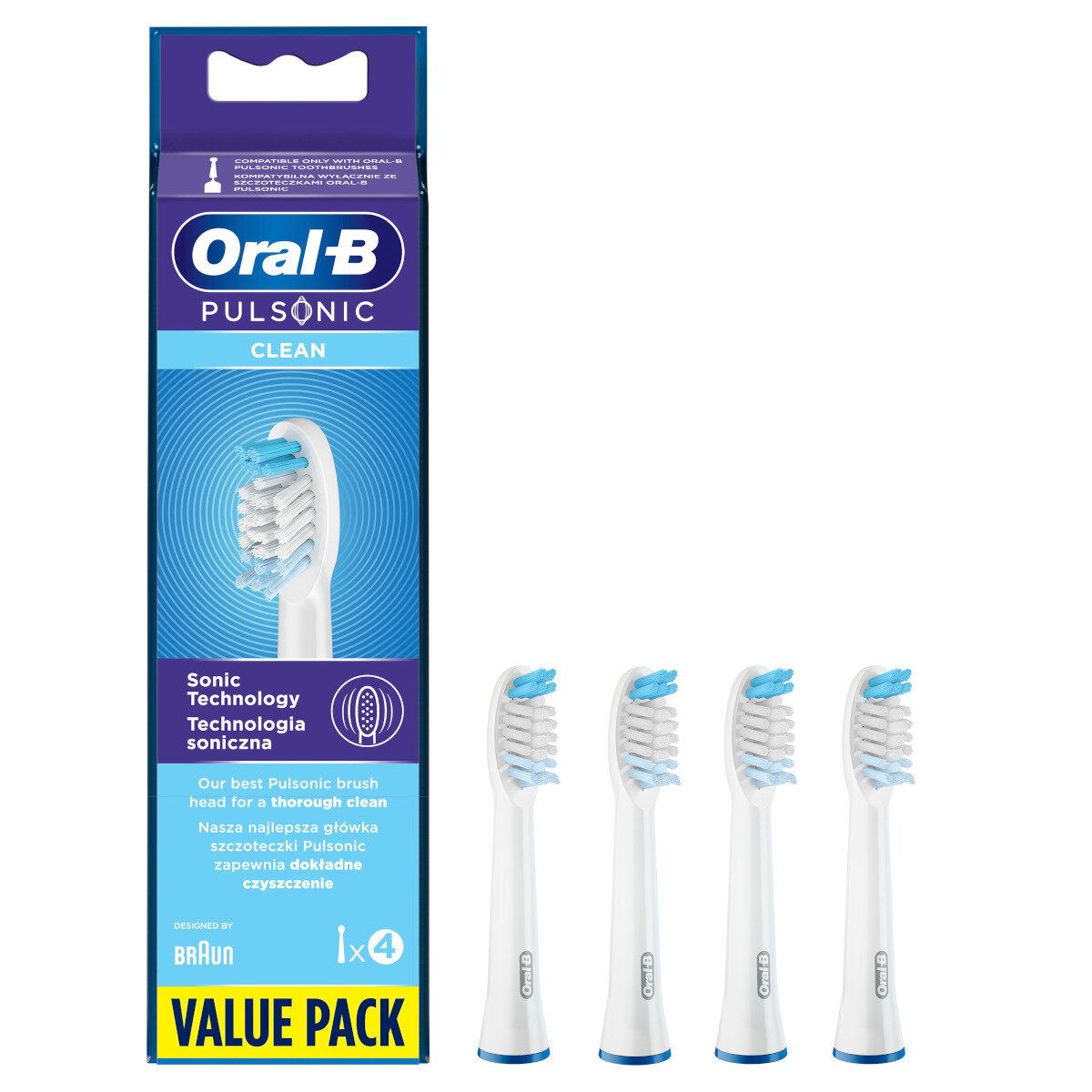 Końcówki do szczoteczki Oral-B SR32-4 Pulsonic 4szt.