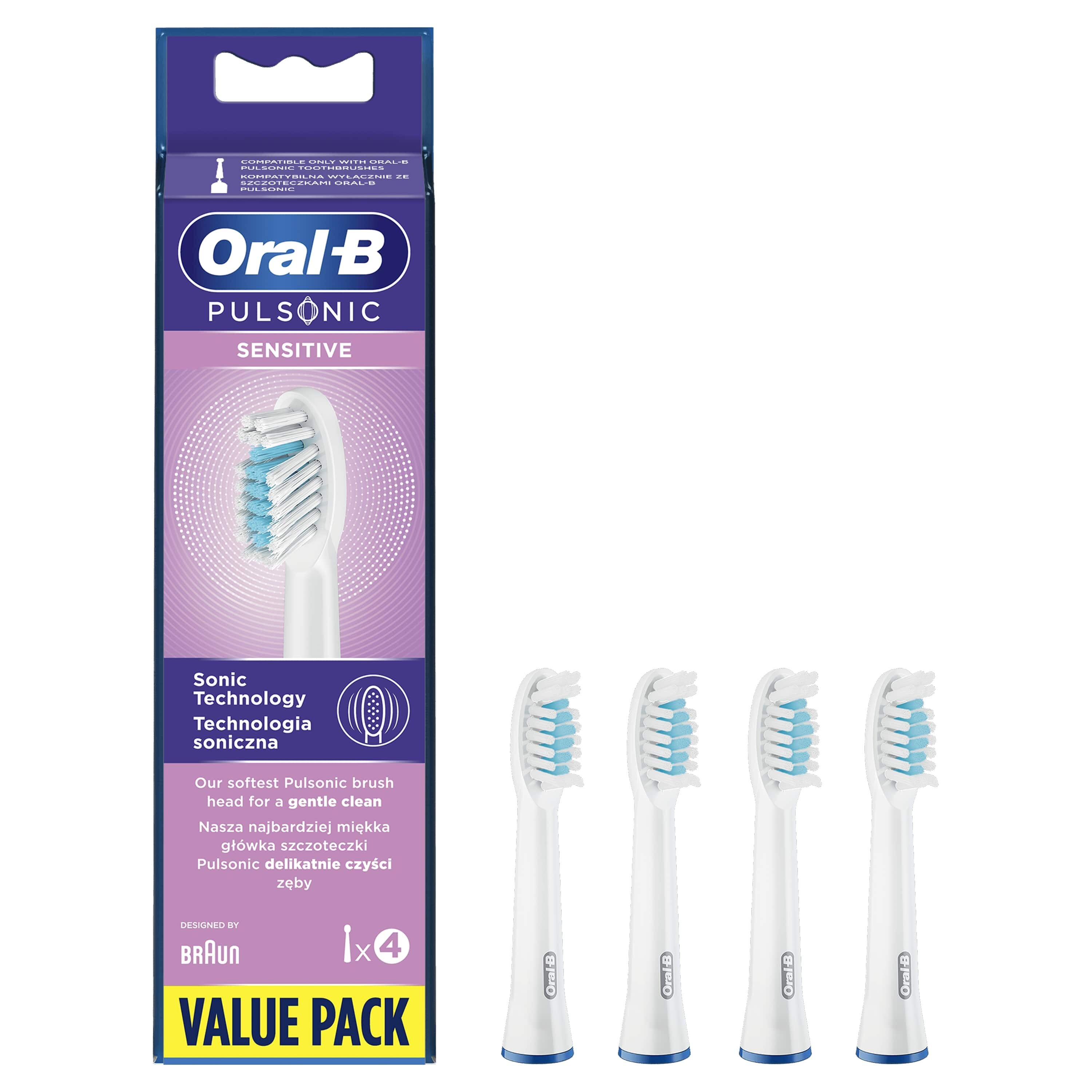 Końcówki do szczoteczki ORAL-B PULSONIC SENSITIVE SR32-4