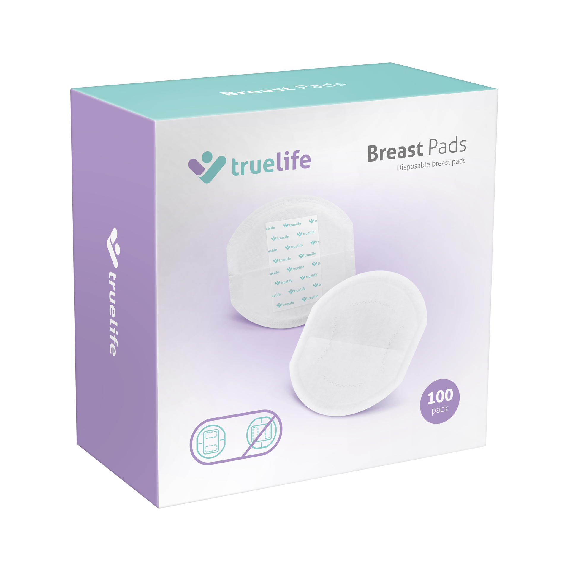 TRUELIFE TLBP Breast Pads Eldobható melltartóbetét, fehér